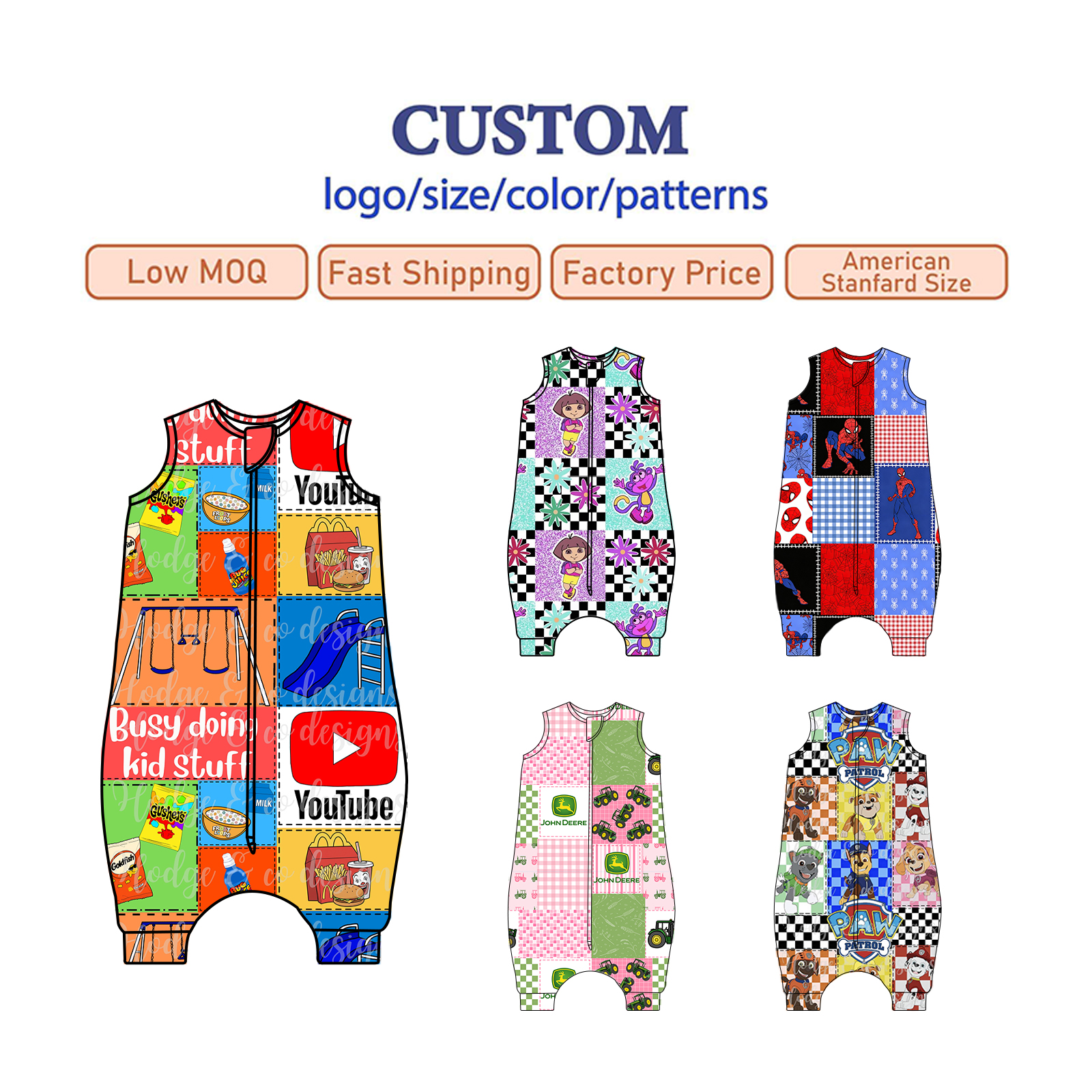 Verified Baby Infant Girl Summer Sleep Sack Small Batch Production Partner Fully OCS Organic Cotton