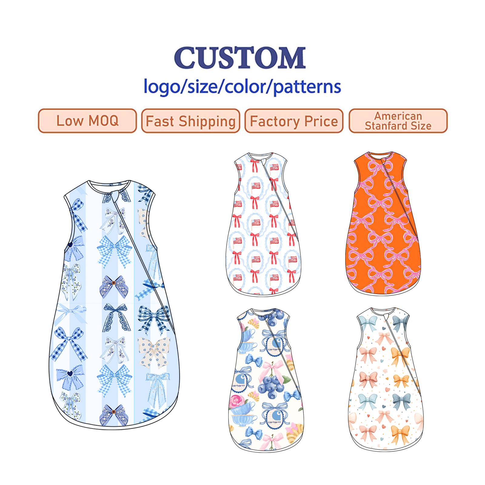 Fast Delivery Baby Sleeping Bags 2.5 Tog OEM Factory Supply Chain