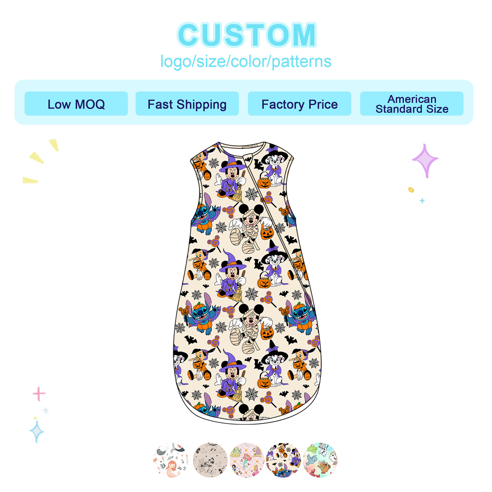 1.5 Tog Baby Sleep Bag Cotton Tiered Pricing Contracts