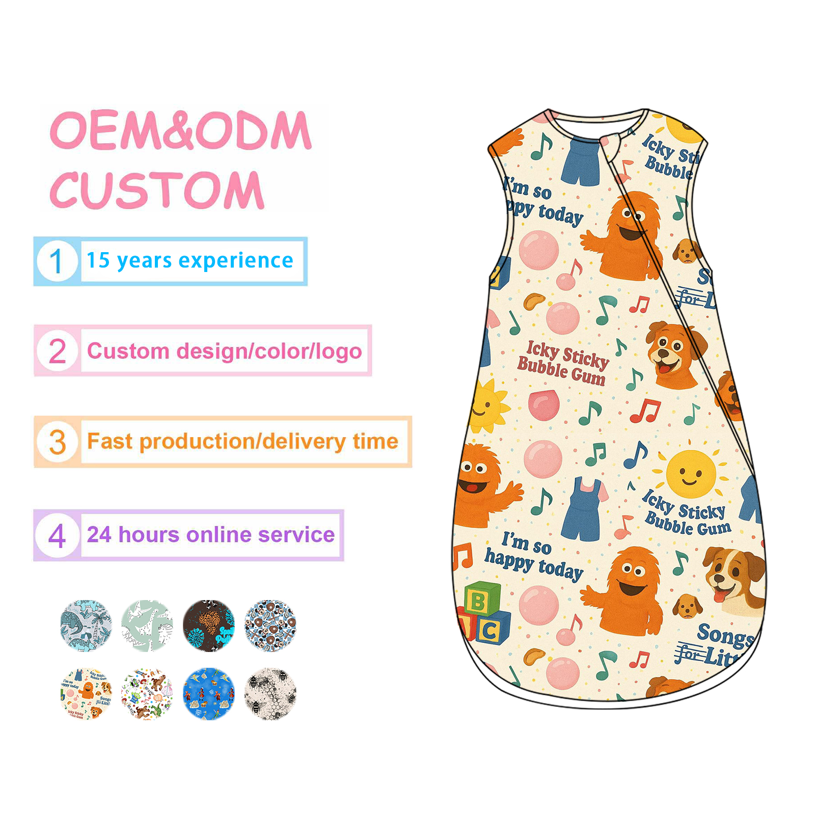 Contract 1 Tog Baby Sleeping Bag Newborn Manufacturing Wholesale CE Approved Safety