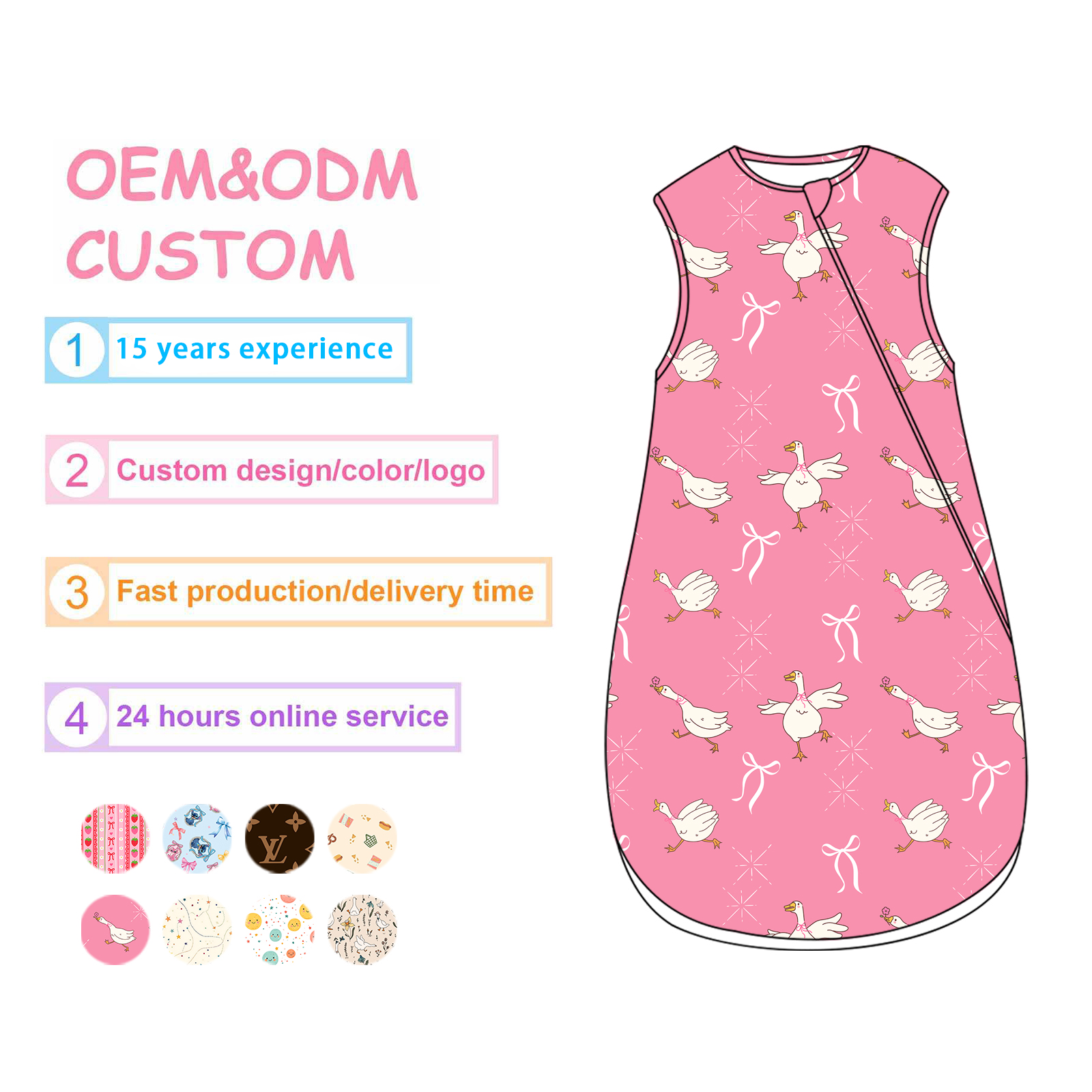 Scalable Private Label Bamboo Baby Sleeping Bag Eco Friendly Baby Sleeper Tiered Pricing Contracts G